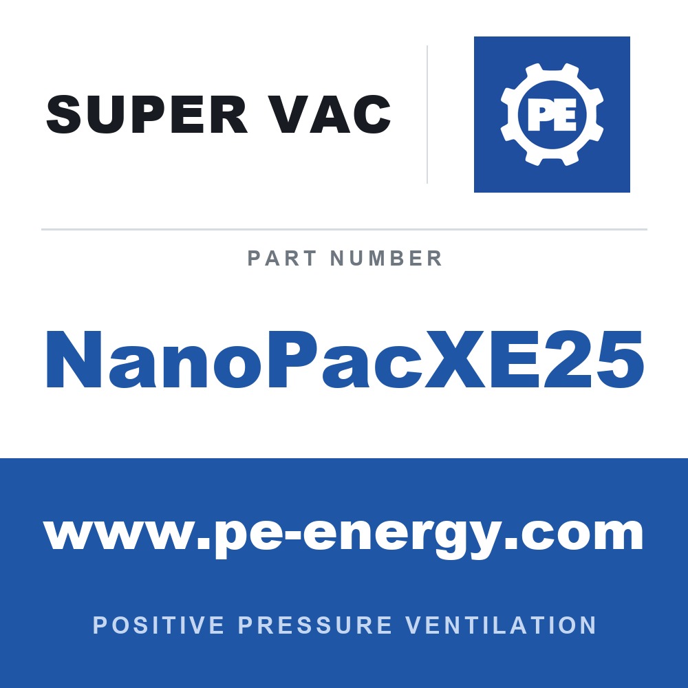 Super Vac NanoPacXE25 - Super Vac NanoPacXE25 8" Nano with 25 Ft. of Conductive Duct