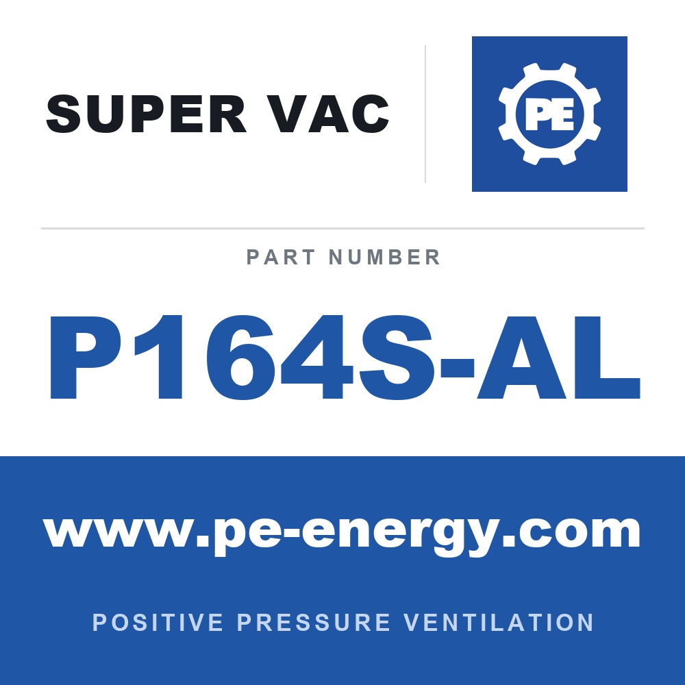 Super Vac P164S-AL - Super Vac P164S-AL 16" Electric Smoke Ejector, Aluminum Frame
