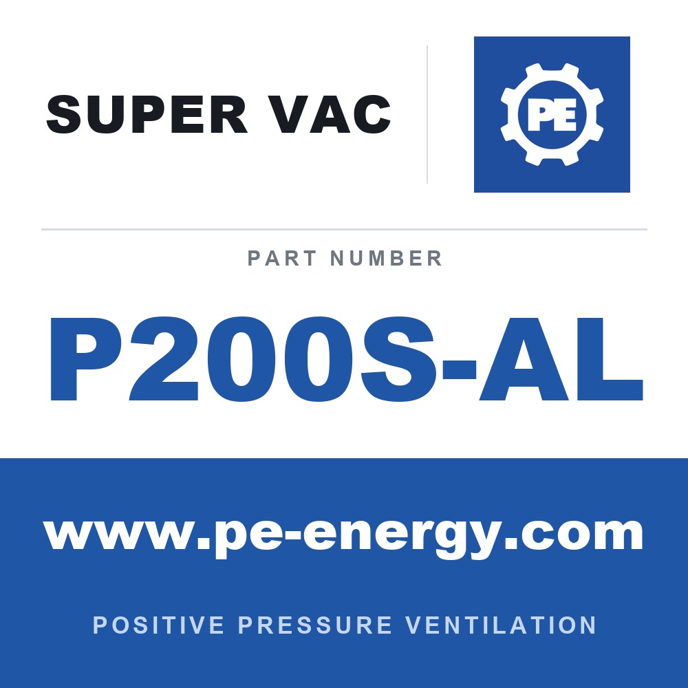 Super Vac P200S-AL - Super Vac P200S-AL 20" Electric Smoke Ejector, Aluminum Frame