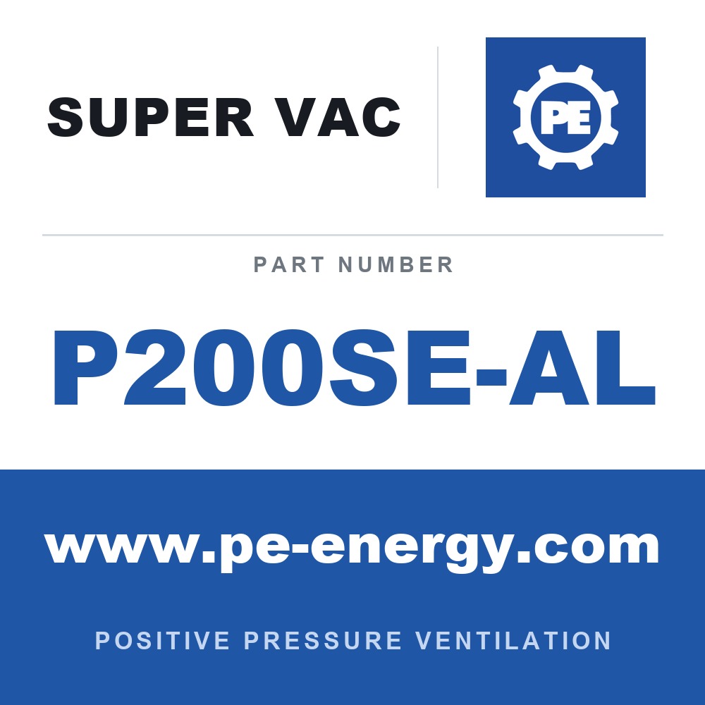 Super Vac P200SE-AL - Super Vac P200SE-AL 20" Electric Smoke Ejector, Hazardous Location, Aluminum Frame