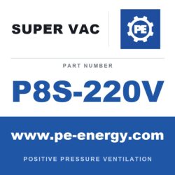 Super Vac P8S-220V - Super Vac P8S-220V 8" Electric Nano Confined Space Fan