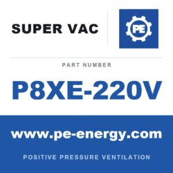 Super Vac P8XE-220V - Super Vac P8XE-220V 8" Electric Nano Confined Space Fan, Hazardous Location