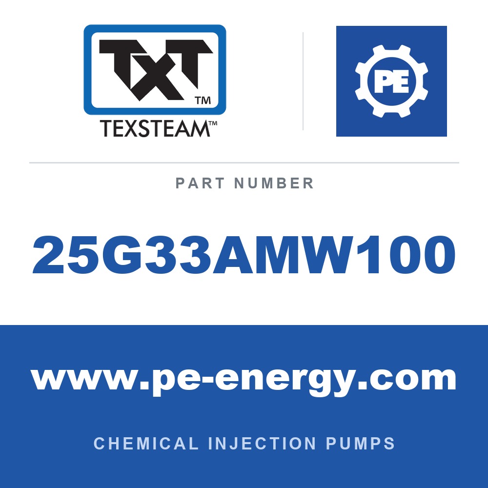 Texsteam 25G33AMW100 - Texsteam 25G33AMW100 Pump - 25G3 PUMP 3/8 TRPLX 60:1 W/BASE SS BUN-TEF/BUN