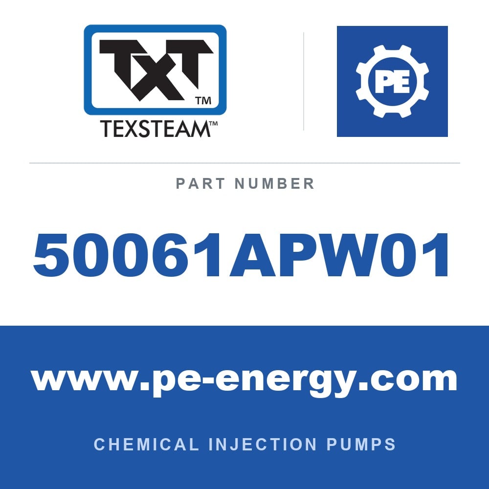 Texsteam 50061APW01 - Texsteam 50061APW01 Pump - 5004 CHEM INJ 3/4 IN SG TRIM