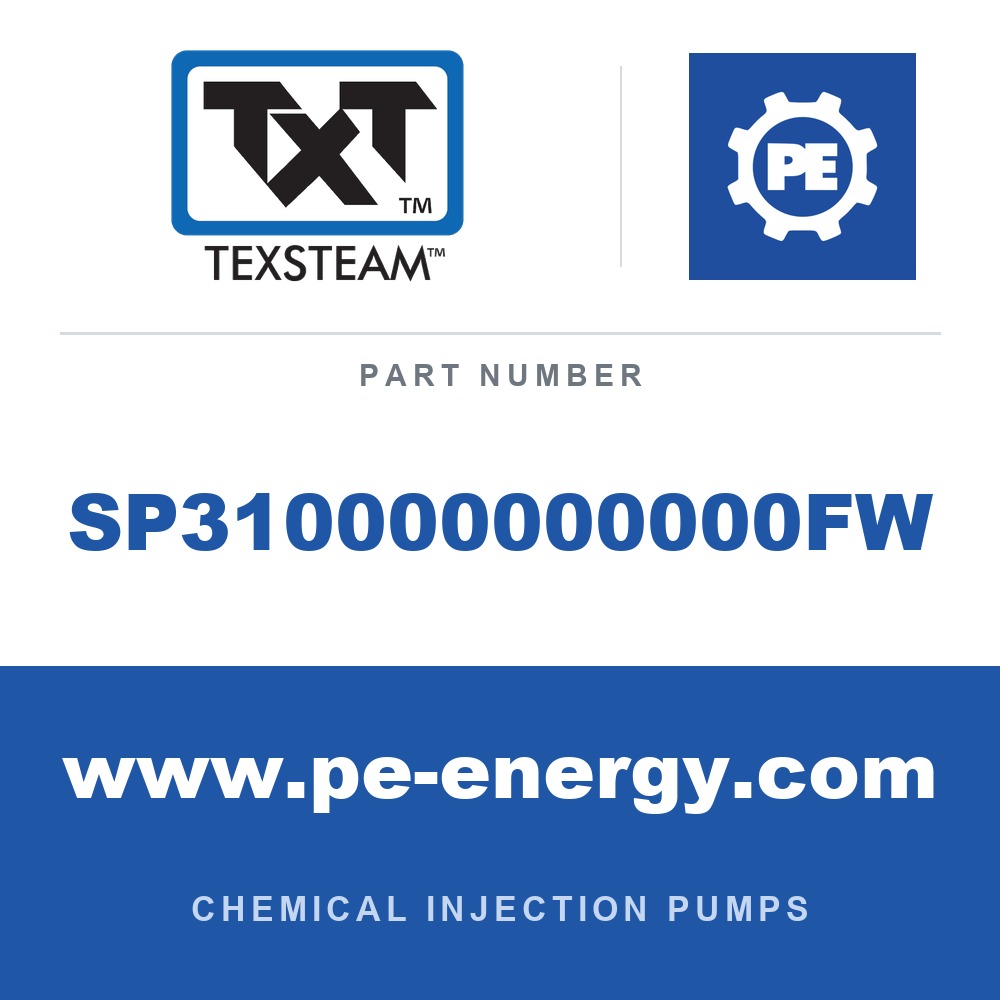 Texsteam SP310000000000FW - Texsteam SP310000000000FW Pump - SP31 PUMP 3/8 SS BUN-TEF/BUN 65 RPM C1D2