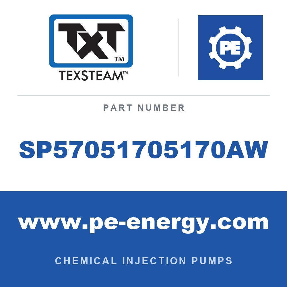 Texsteam SP57051705170AW - Texsteam SP57051705170AW Pump - SP5 PUMP TRI SS 1/2 FIX SS SDP/SDP STD MTR