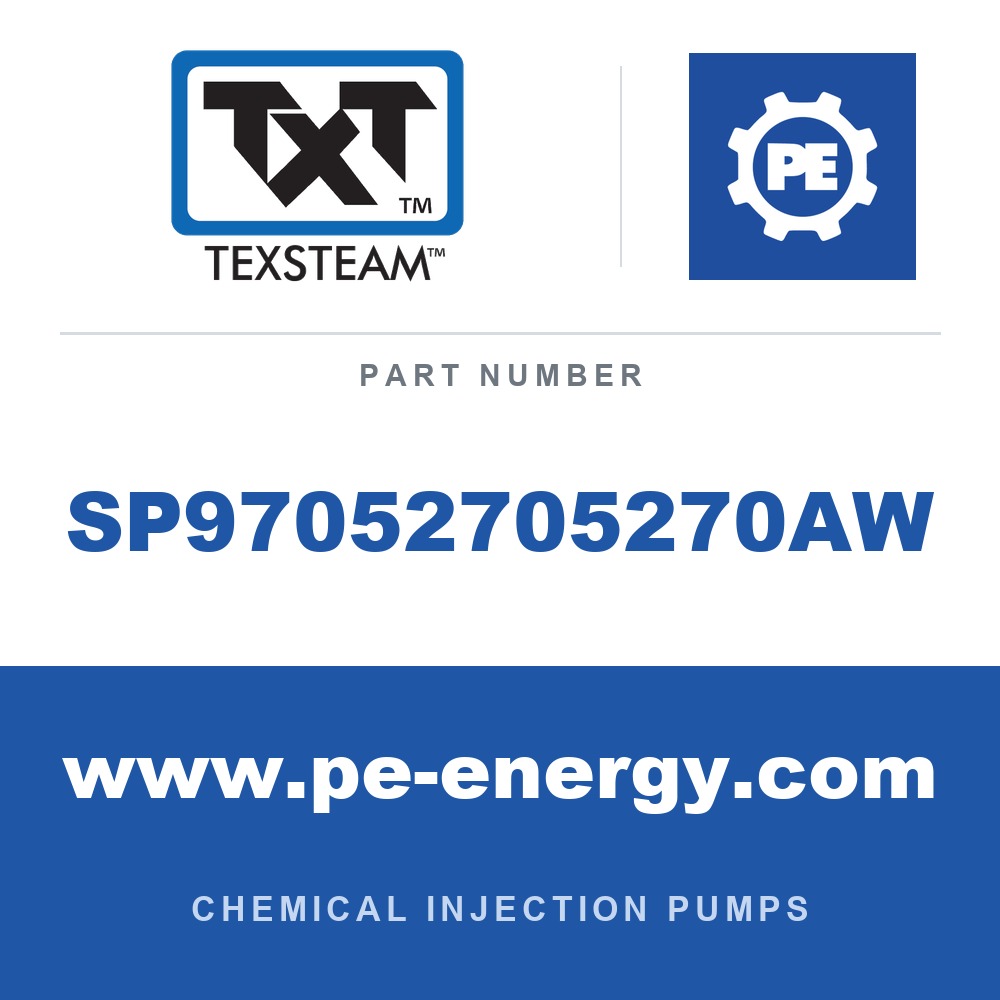 Texsteam SP97052705270AW - Texsteam SP97052705270AW Pump - SP9 PUMP TRI SS 1/2 ADJ SS SDP/SDP