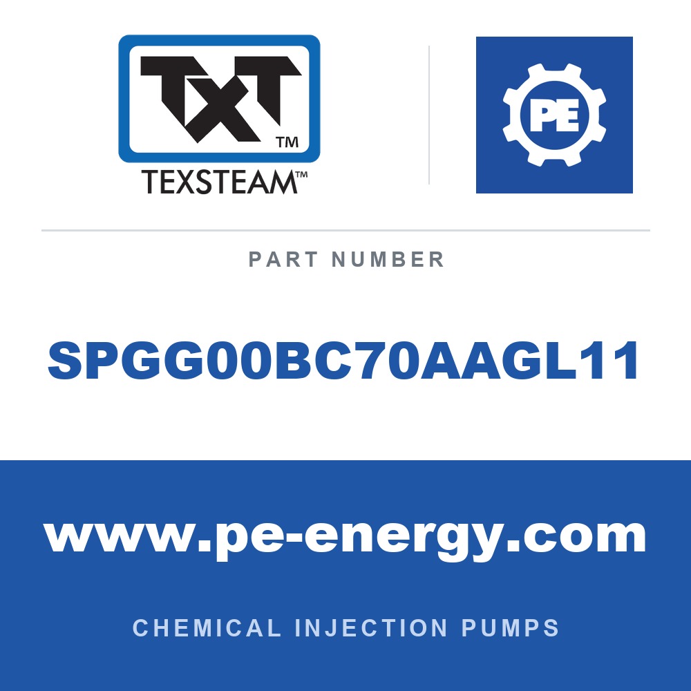 Texsteam SPGG00BC70AAGL11 - Texsteam SPGG00BC70AAGL11 Pump - SP2-3/8 ADJ DPLX 2B 375W SDP/SDP HC PWR SPLY 65RPM