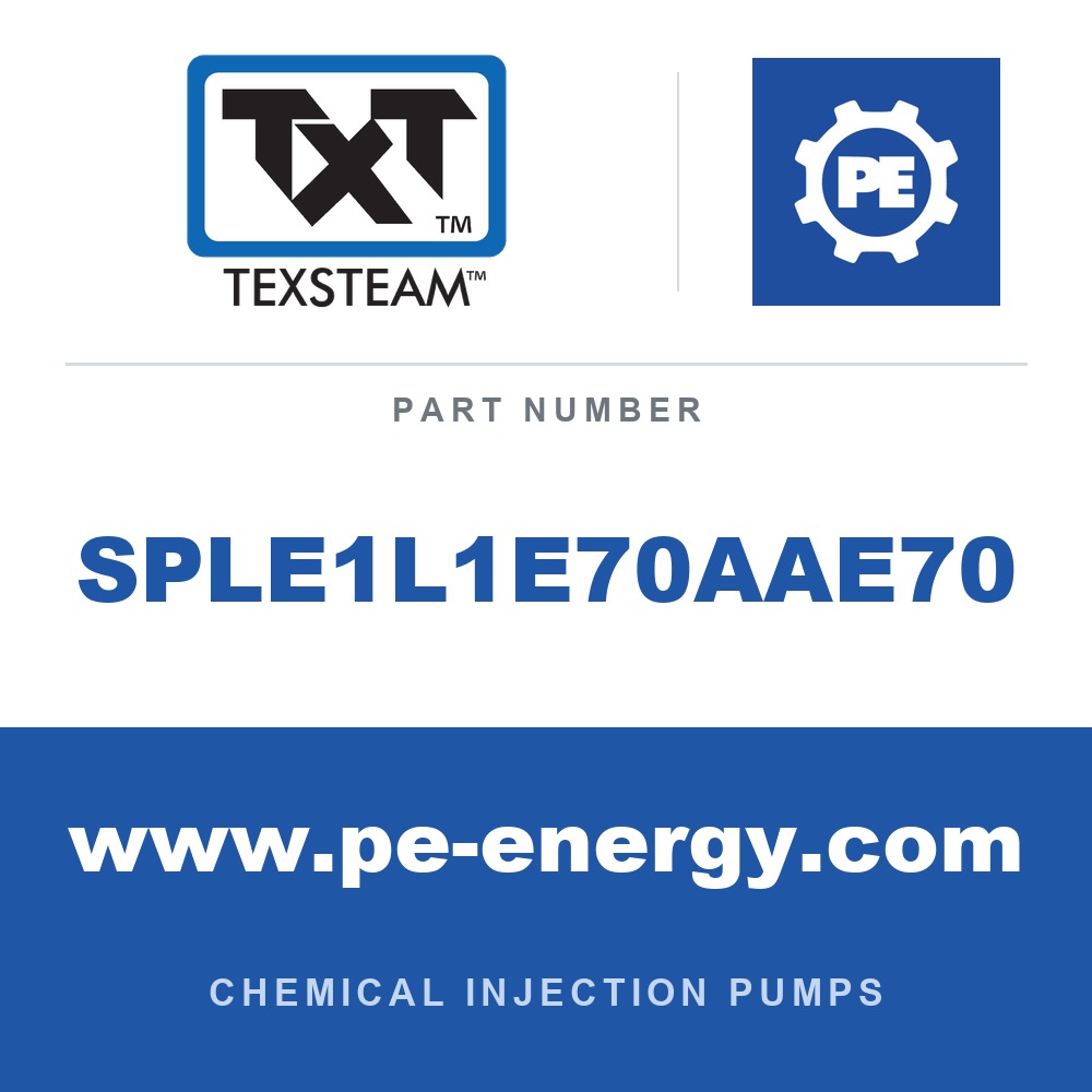 Texsteam SPLE1L1E70AAE70 - Texsteam SPLE1L1E70AAE70 Pump - SPL SPLX 3/16 ADJ 1 PNL 155W 1BAT 1EN SS S/S NC