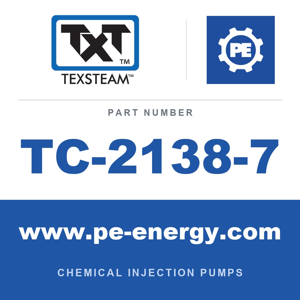Texsteam TC-2138-7 - Texsteam TC 2138-7 - Pump Head for Chemical Injection Pump