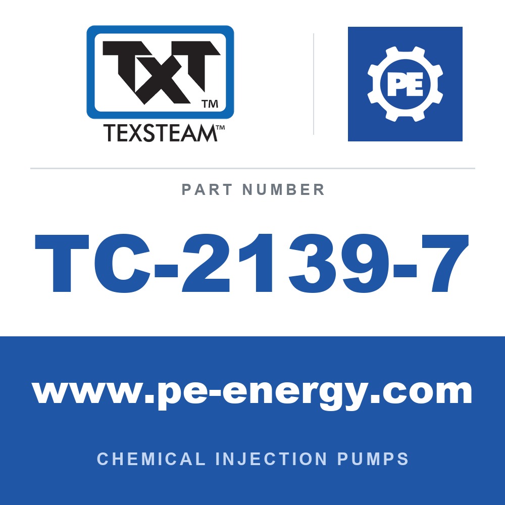 Texsteam TC-2139-7 - Texsteam TC 2139-7 - Pump Head for Chemical Injection Pump
