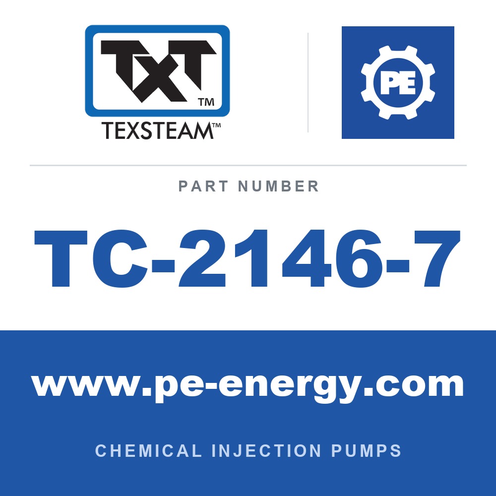 Texsteam TC-2146-7 - Texsteam TC 2146-7 - Pump Head for Chemical Injection Pump