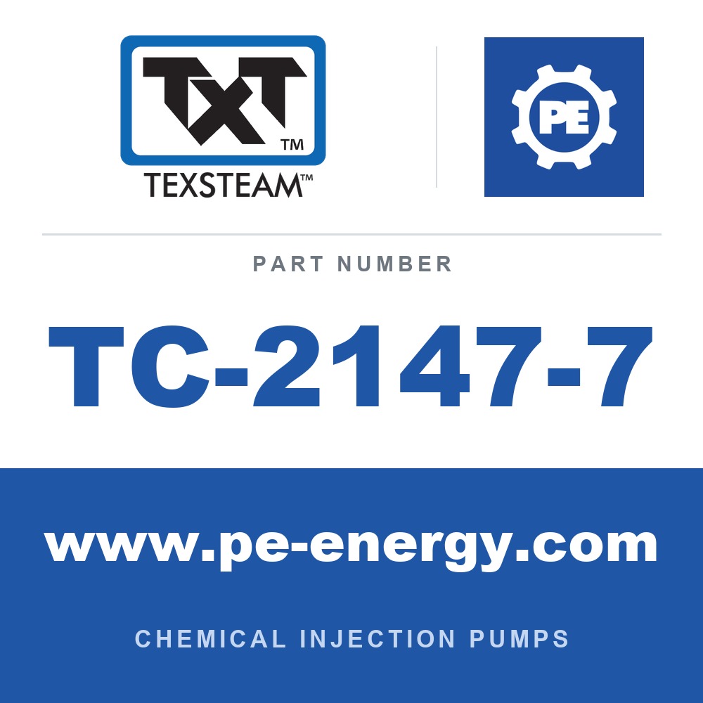 Texsteam TC-2147-7 - Texsteam TC 2147-7 - Pump Head for Chemical Injection Pump