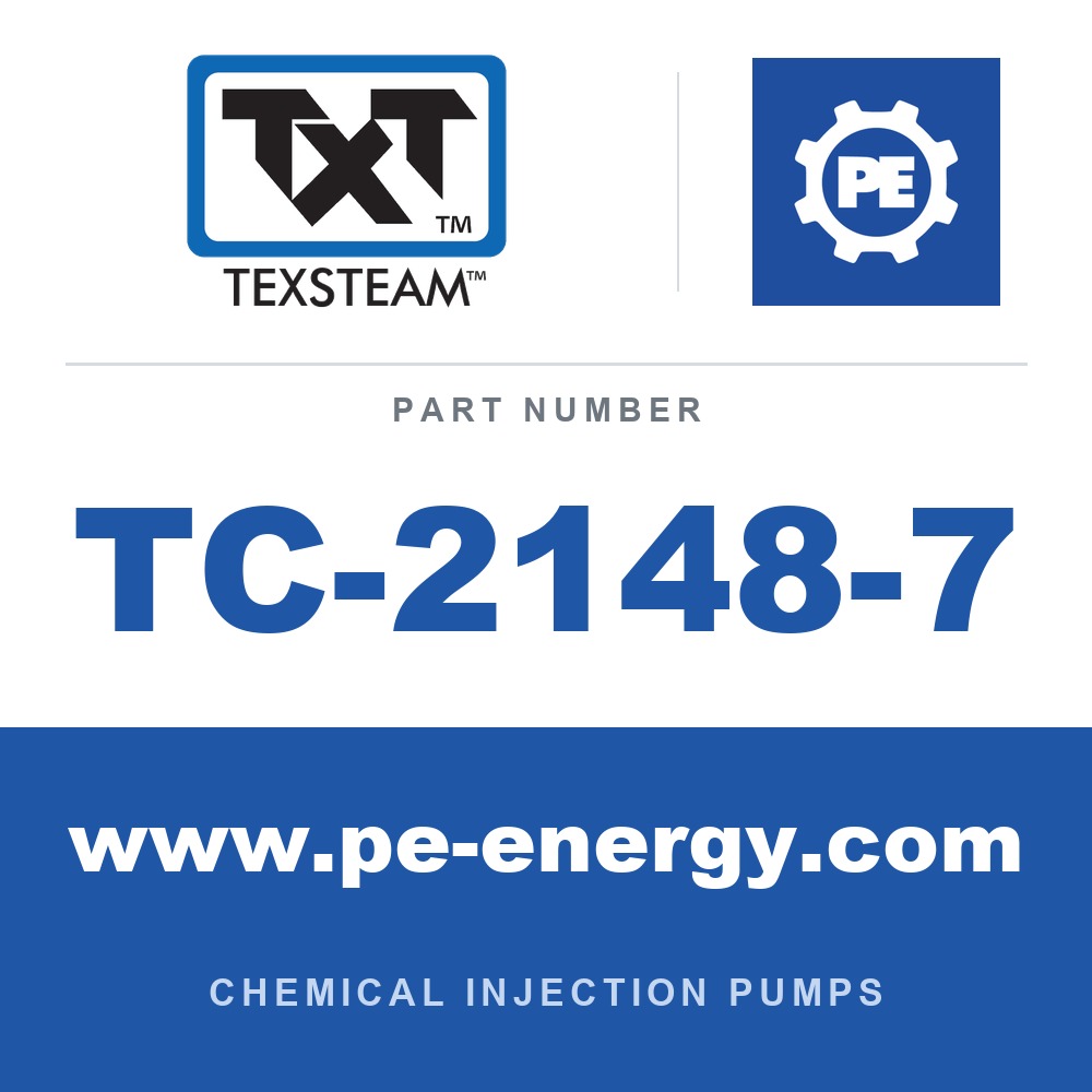 Texsteam TC-2148-7 - Texsteam TC 2148-7 - Pump Head for Chemical Injection Pump