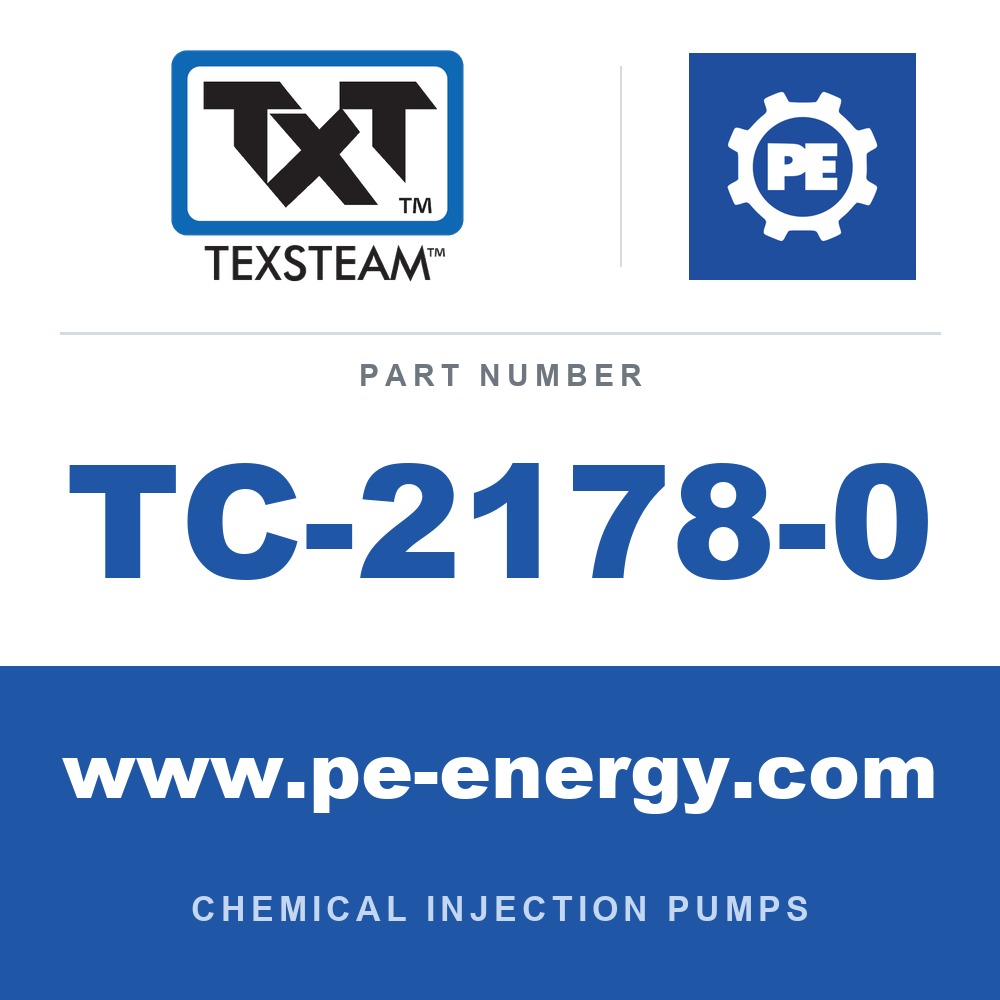 Texsteam TC-2178-0 - Texsteam TC 2178-0 - Pump Head for Chemical Injection Pump