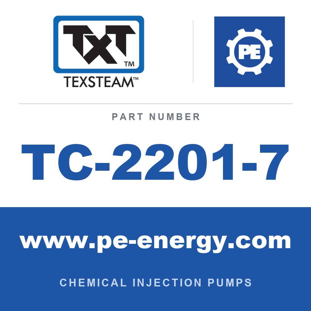 Texsteam TC-2201-7 - Texsteam TC 2201-7 - Pump Head for Chemical Injection Pump