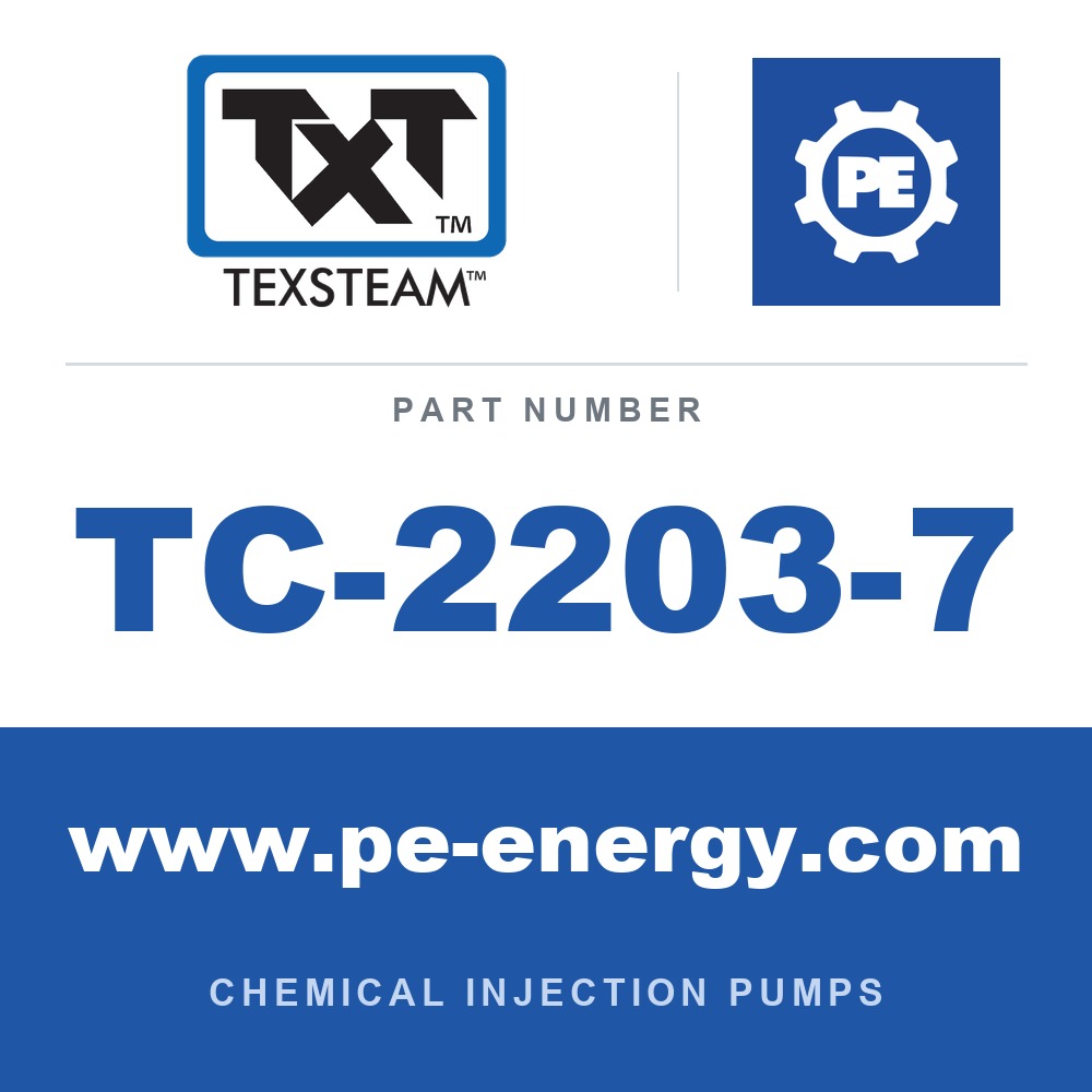 Texsteam TC-2203-7 - Texsteam TC 2203-7 - Pump Head for Chemical Injection Pump