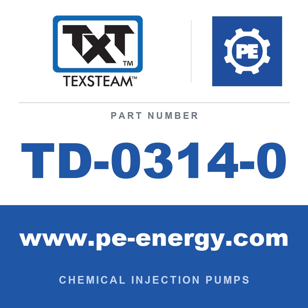 Texsteam TD-0314-0 - Texsteam TD 0314-0 - Plunger Mechanism Part for Chemical Injection Pump
