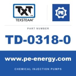 Texsteam TD-0318-0 - Texsteam TD 0318-0 - Plunger Mechanism Part for Chemical Injection Pump
