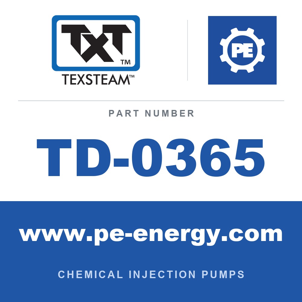 Texsteam TD-0365 - Texsteam TD 0365 - Plunger Mechanism Part for Chemical Injection Pump