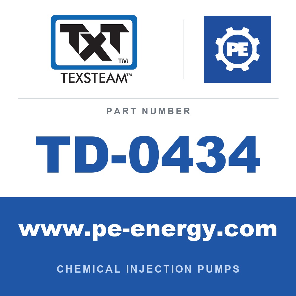 Texsteam TD-0434 - Texsteam TD 0434 - Plunger Mechanism Part for Chemical Injection Pump
