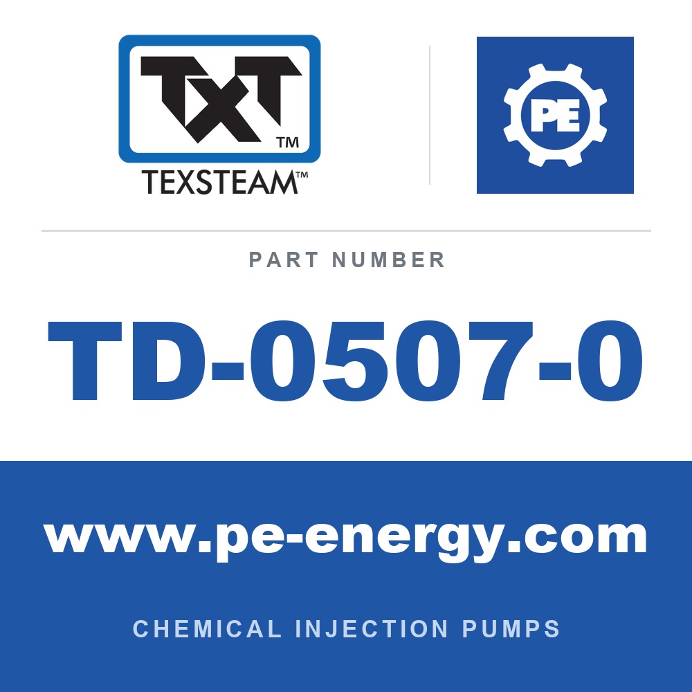 Texsteam TD-0507-0 - Texsteam TD 0507-0 - Plunger Mechanism Part for Chemical Injection Pump