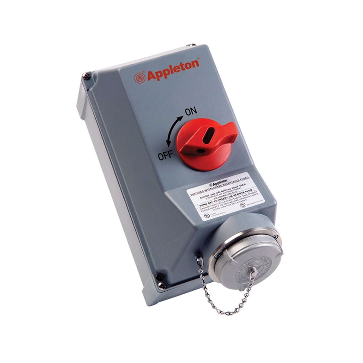 Appleton ASR Nonmetallic Interlocked Receptacles