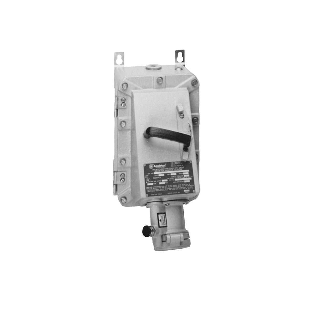 Appleton EBR Interlocked Circuit Breaker Receptacle for Portable Equipment