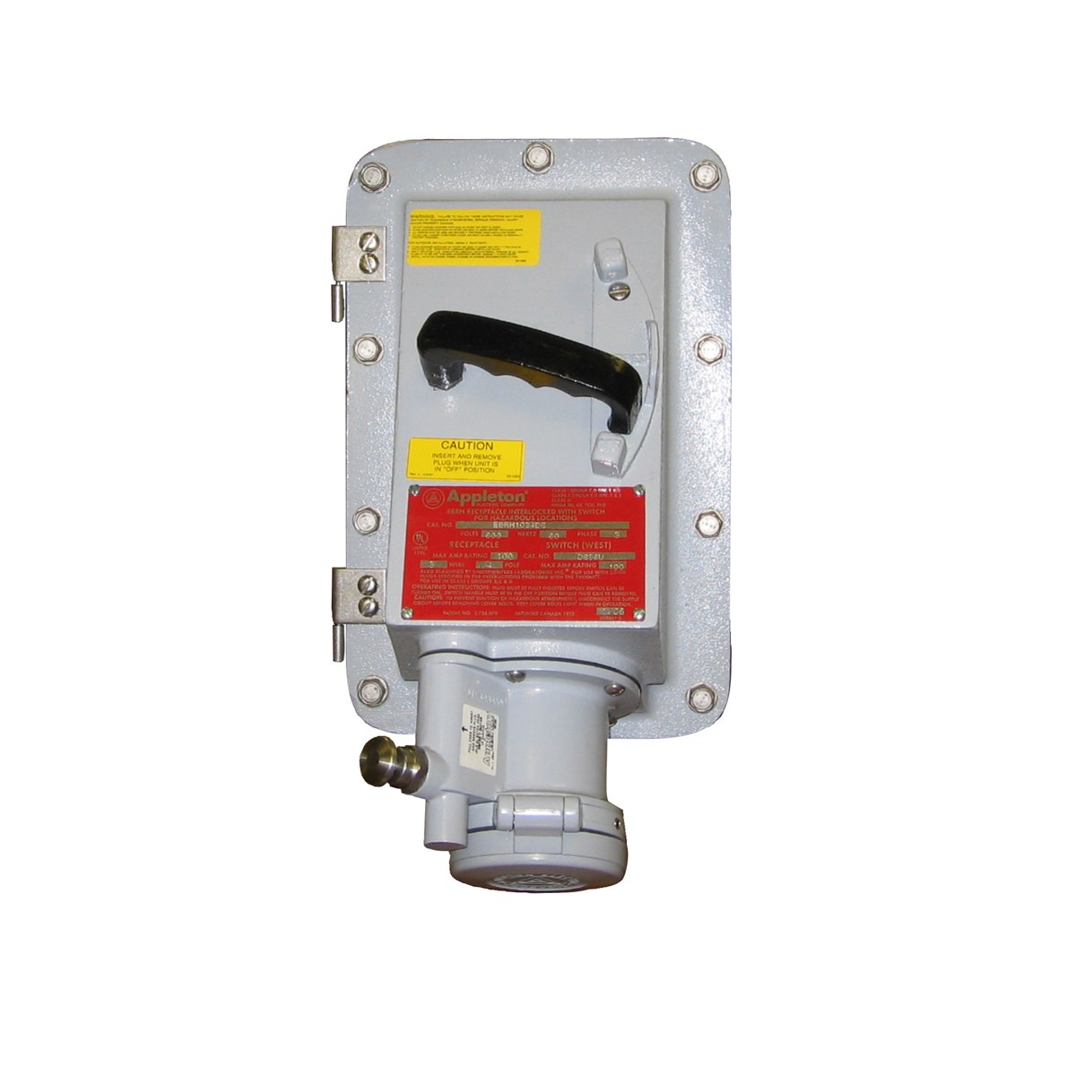 Appleton NEC EBR 30, 60, 100 and 150 Amp Series Interlocked Receptacles