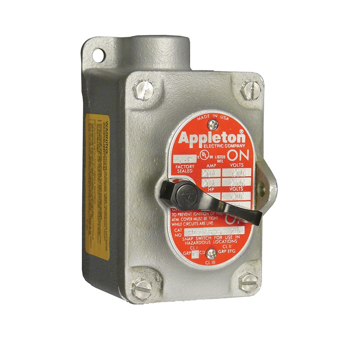 Appleton EDS Series Factory Sealed Manual Motor Starters and Contactors
