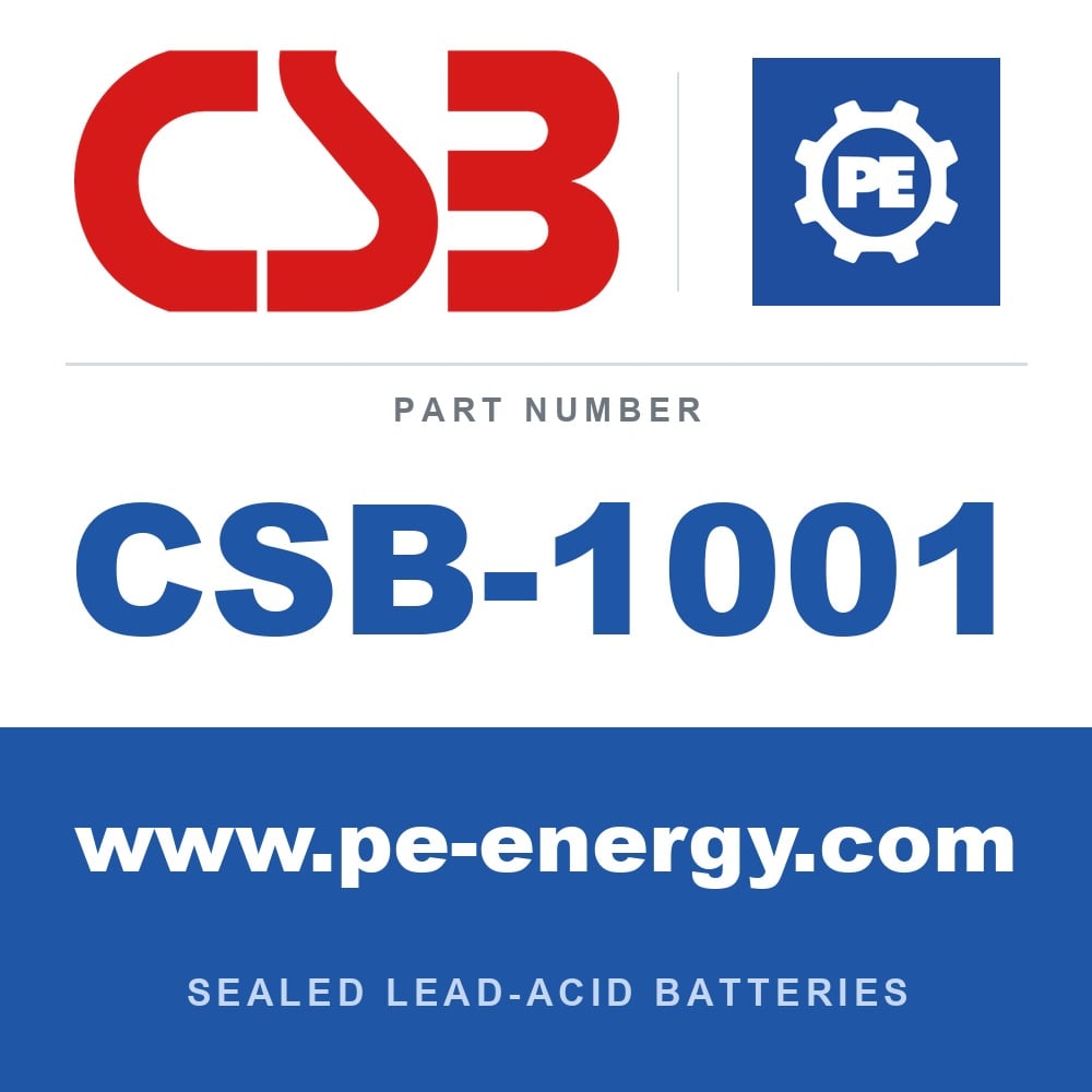 CSB Battery CSB-1001 - CSB-1001 Replacement Battery Pack, Replaces RBC4, 1 x GP12120F2 12V 12Ah