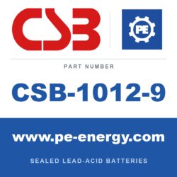 CSB Battery CSB-1012-9 - CSB-1012-9 Replacement Battery Pack, Replaces RBC-22, 2 x HR1234WF2 12V 9Ah