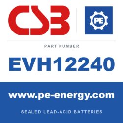 CSB Battery EVH12240 - CSB EVH12240 12V 24Ah Sealed Lead-Acid Battery
