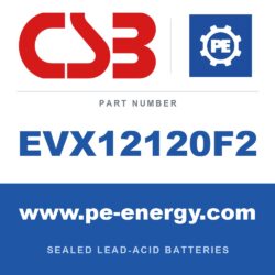 CSB Battery EVX12120F2 - CSB EVX12120F2 12V 12Ah Sealed Lead-Acid Battery