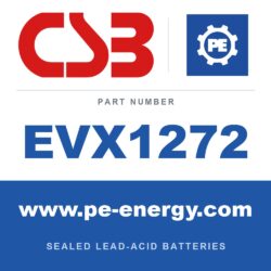 CSB Battery EVX1272 - CSB EVX1272 12V 7.2Ah Sealed Lead-Acid Battery