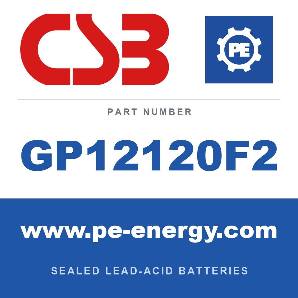 CSB Battery GP12120F2 - CSB GP12120F2 12V 12Ah Sealed Lead-Acid Battery