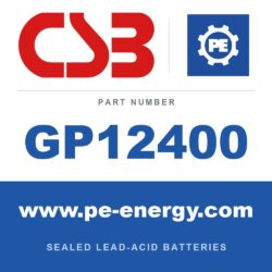CSB Battery GP12400 - CSB GP12400 12V 40Ah Sealed Lead-Acid Battery