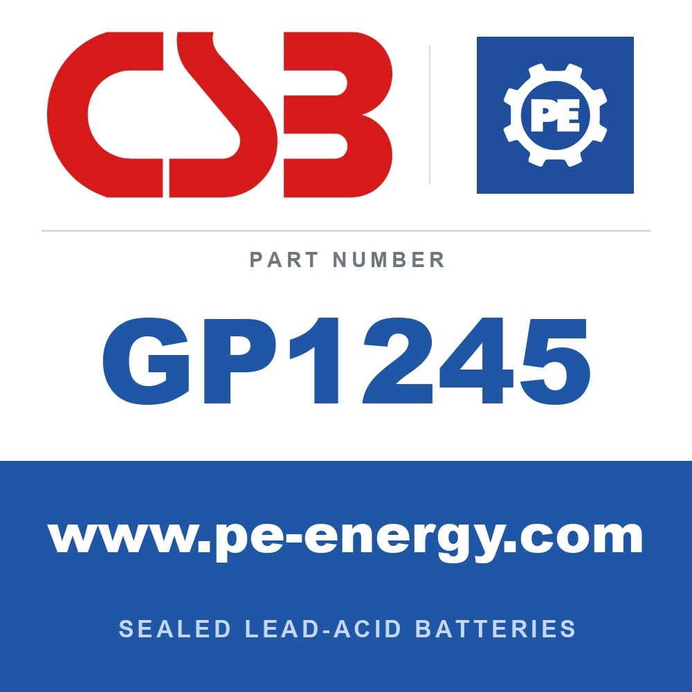 CSB Battery GP1245 - CSB GP1245 12V 4.5Ah Sealed Lead-Acid Battery