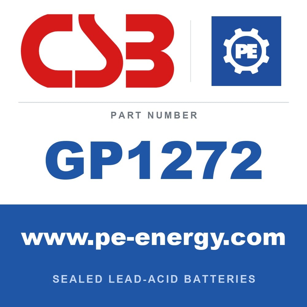 CSB Battery GP1272 - CSB GP1272 12V 7.2Ah Sealed Lead-Acid Battery