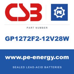 CSB Battery GP1272F2-12V28W - CSB GP1272F2-12V28W 12V 7Ah Sealed Lead-Acid Battery