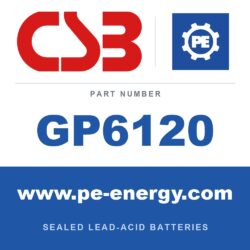CSB Battery GP6120 - CSB GP6120 6V 12Ah Sealed Lead-Acid Battery