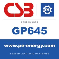 CSB Battery GP645 - CSB GP645 6V 4.5Ah Sealed Lead-Acid Battery