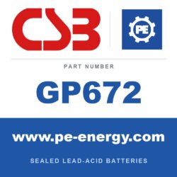 CSB Battery GP672 - CSB GP672 6V 7.2Ah Sealed Lead-Acid Battery