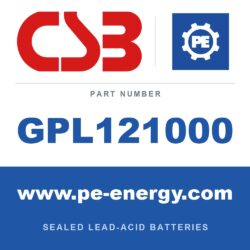 CSB Battery GPL121000 - CSB GPL121000 12V 100Ah Sealed Lead-Acid Battery