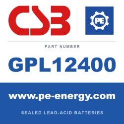 CSB Battery GPL12400 - CSB GPL12400 12V 40Ah Sealed Lead-Acid Battery