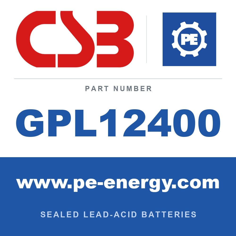 CSB Battery GPL12400 - CSB GPL12400 12V 40Ah Sealed Lead-Acid Battery