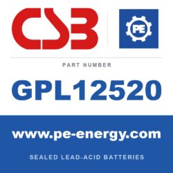 CSB Battery GPL12520 - CSB GPL12520 12V 52Ah Sealed Lead-Acid Battery