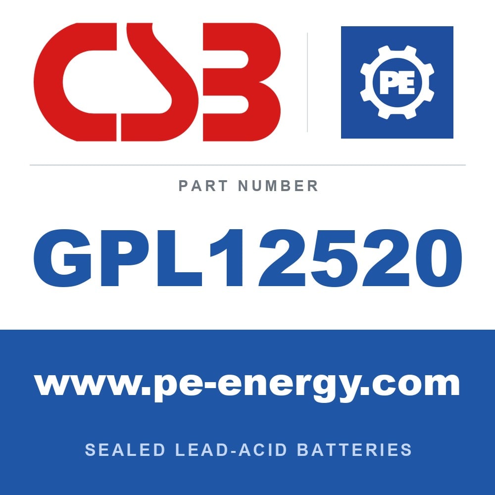 CSB Battery GPL12520 - CSB GPL12520 12V 52Ah Sealed Lead-Acid Battery