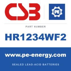 CSB Battery HR1234WF2 - CSB HR1234WF2 12V 9Ah Sealed Lead-Acid Battery