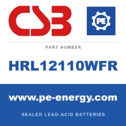CSB Battery HRL12110WFR - CSB HRL12110WFR 12V 27Ah Sealed Lead-Acid Battery, Flame-Retardant Case